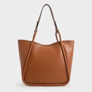 [Charles and Keith] Tubular Slouchy Tote Bag